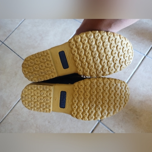 Navy Blue Women's LL Bean Boots, Rubber Mocs Size 8M - Picture 3 of 5